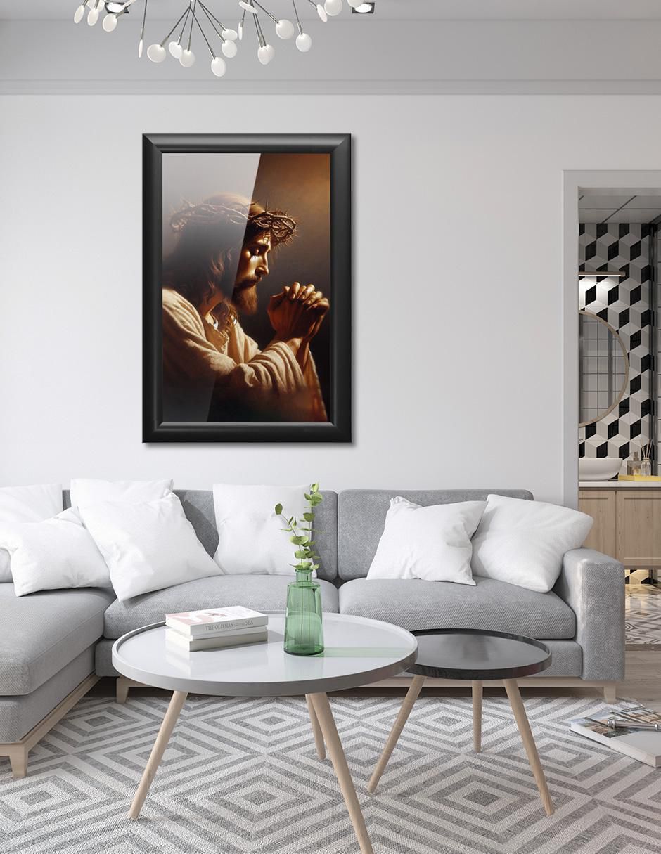 Cuadro decorativo Pixelarte Religión