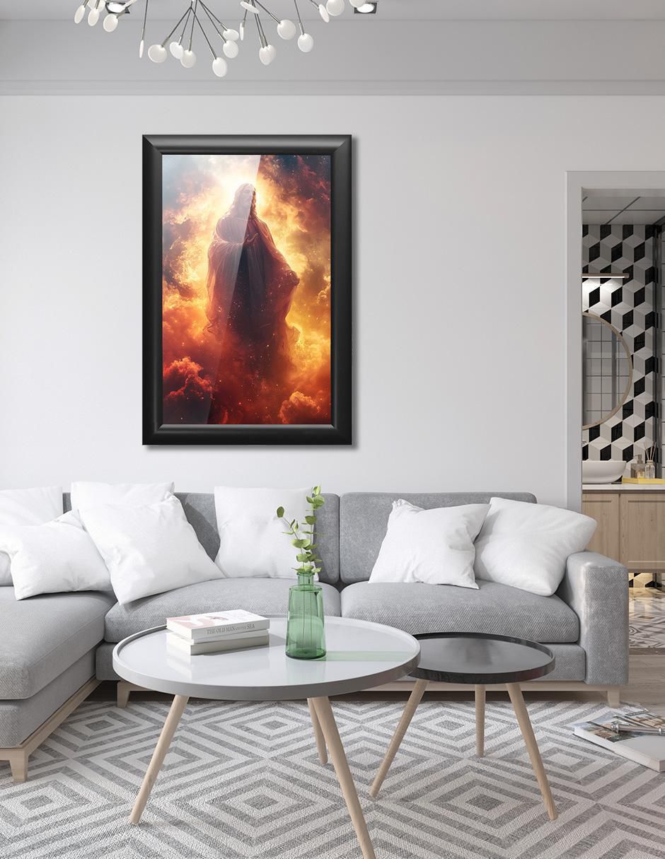 Cuadro decorativo Pixelarte Religión
