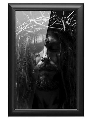Cuadro decorativo Pixelarte Religión