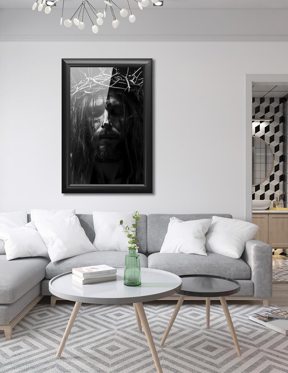 Cuadro decorativo Pixelarte Religión