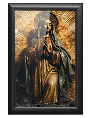 Cuadro decorativo Pixelarte Religión