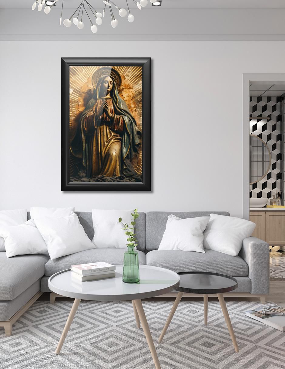 Cuadro decorativo Pixelarte Religión
