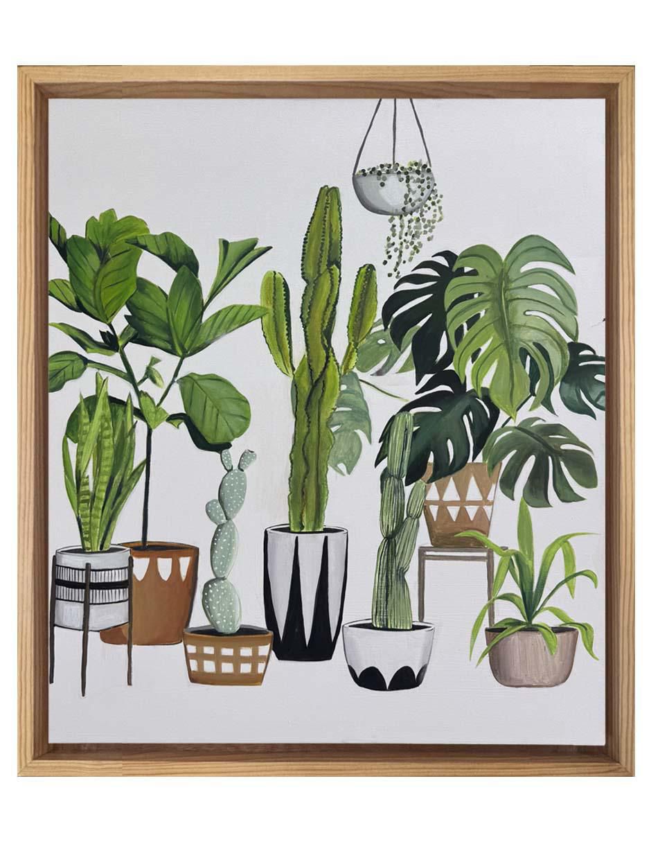 Pintura Plant Lover técnica acrílico Plants Pintura Plant Lover técnica acrílico Plants