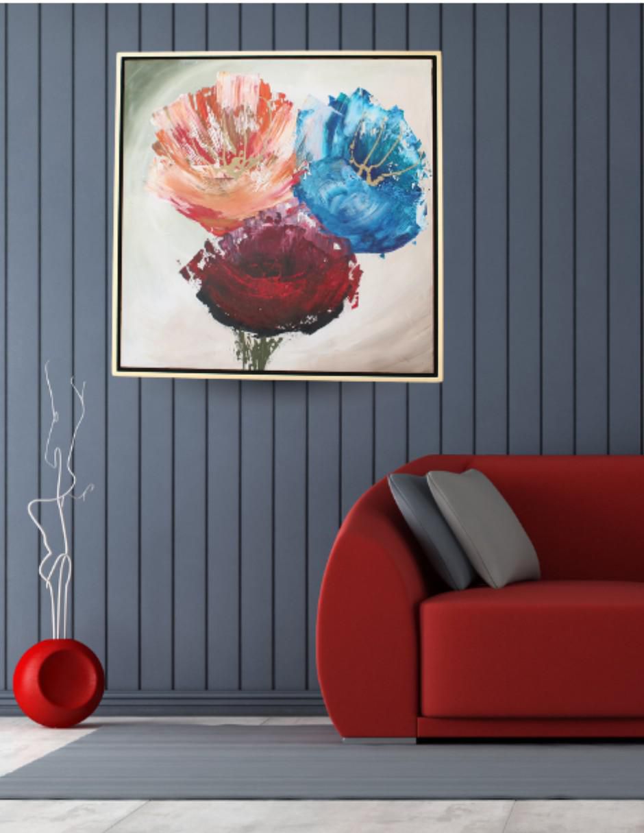 Cuadro decorativo Blomming abstracto 7