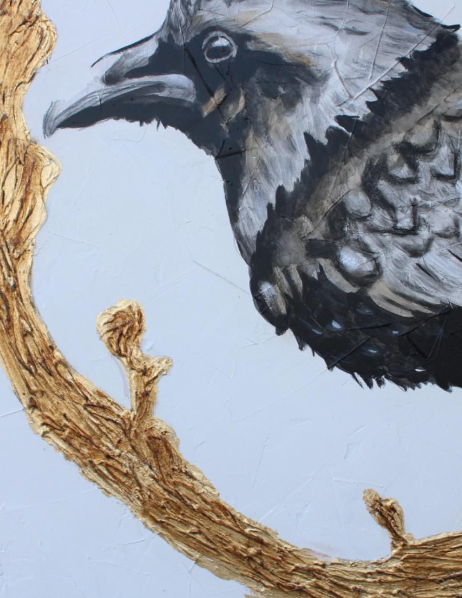 Cuadro decorativo gold bird 5