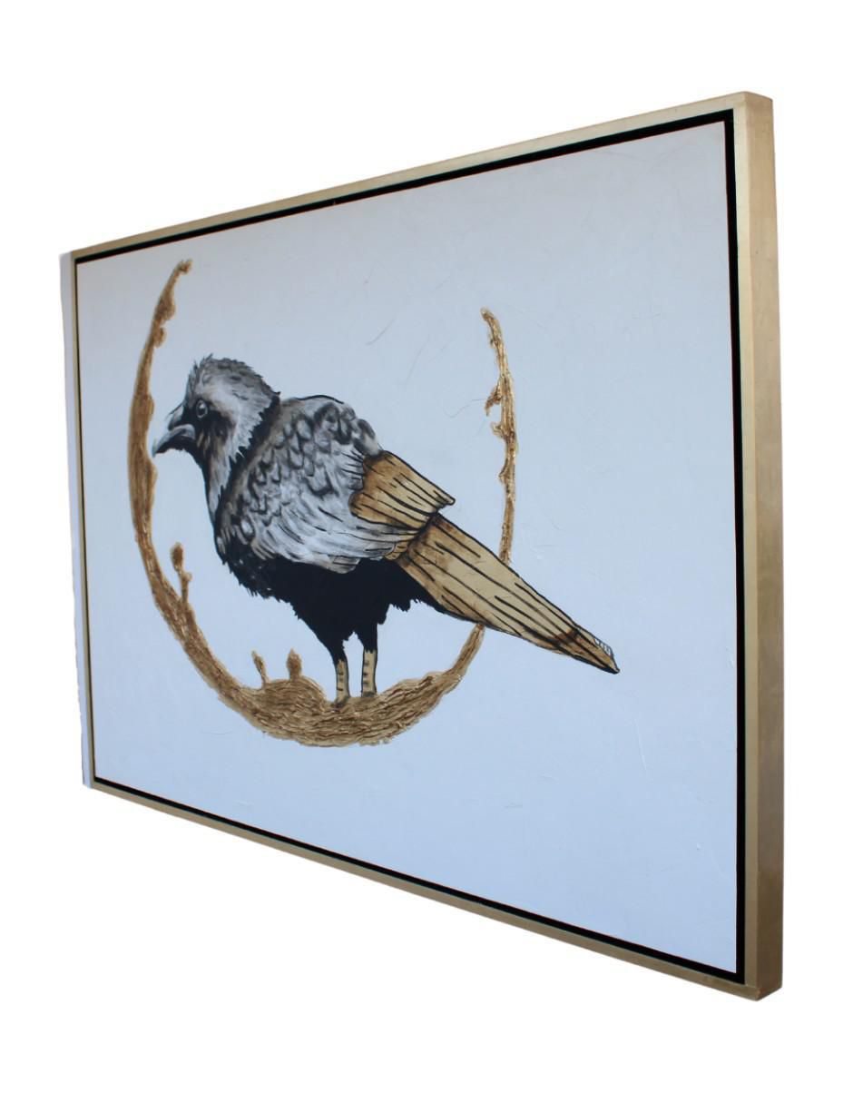 Cuadro decorativo gold bird 6