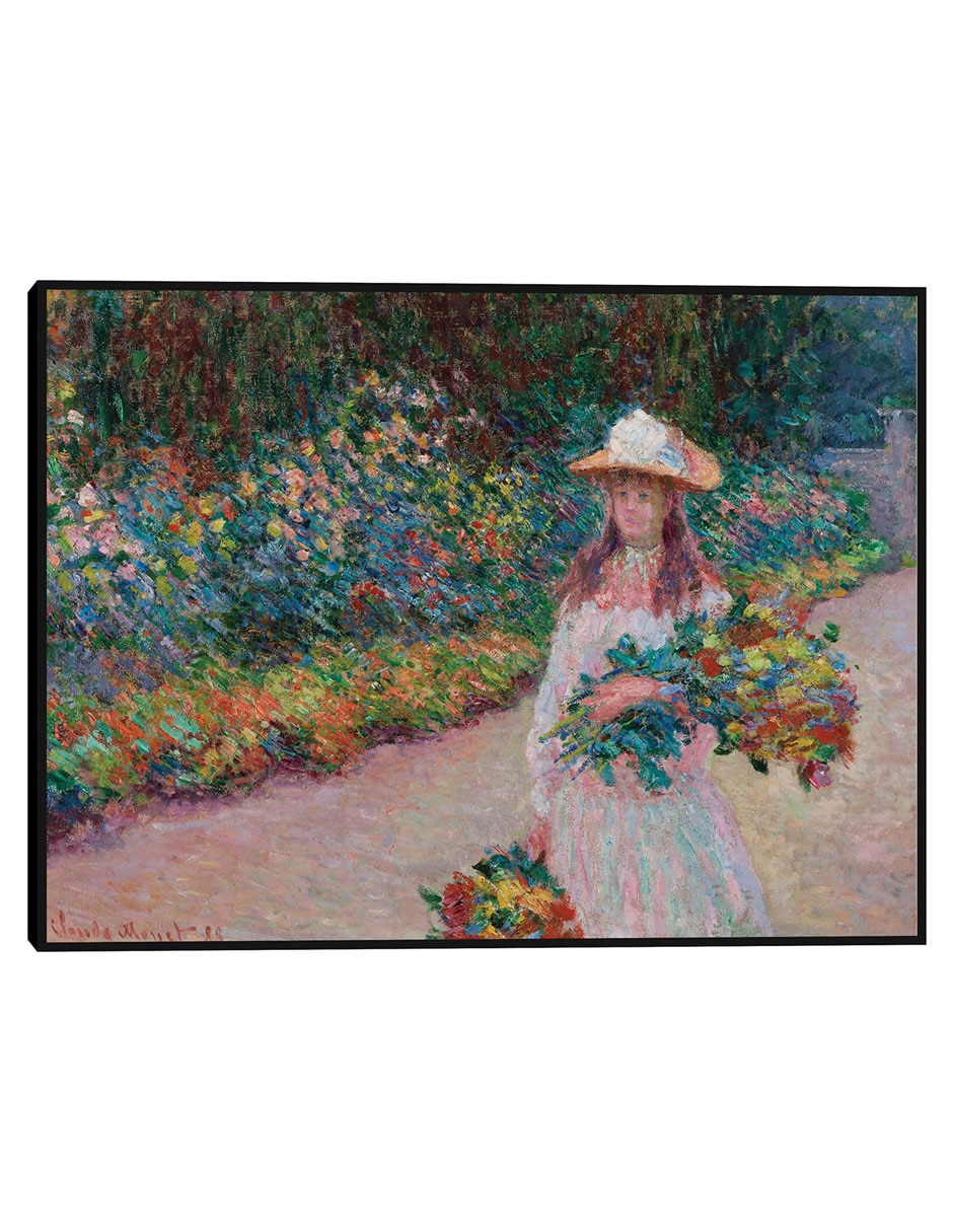 Cuadro decorativo Jovencita en el jardín de Giverny (1888) técnica mixta Gente
