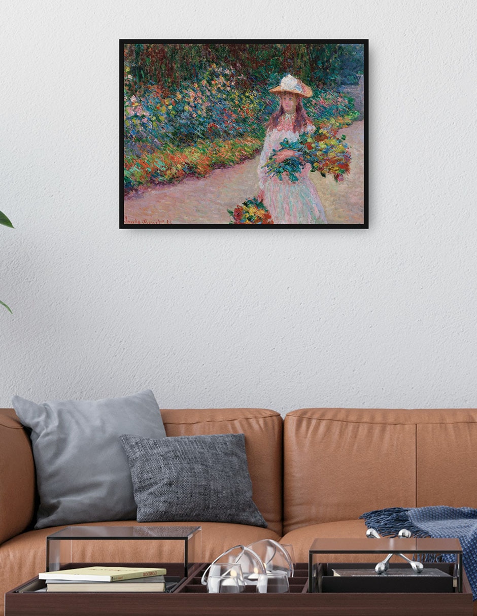 Cuadro decorativo Jovencita en el jardín de Giverny (1888) técnica mixta Gente 4