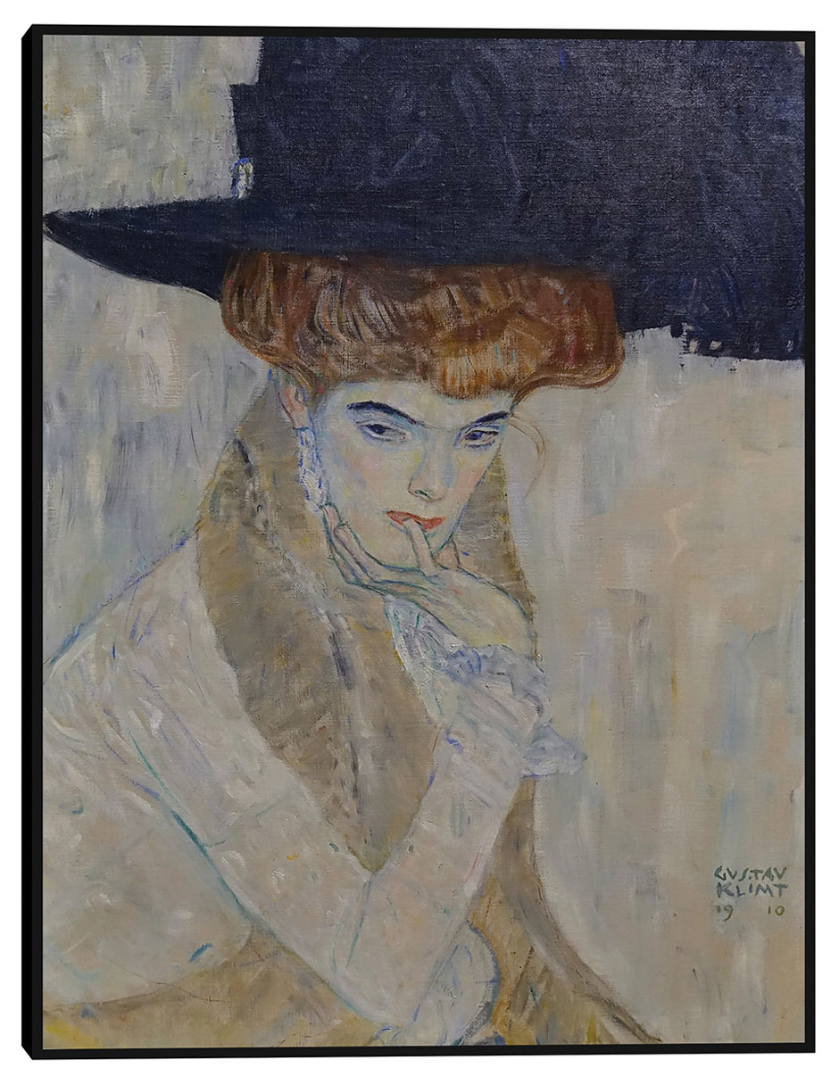 Cuadro decorativo El sombrero de plumas negras (1910) técnica mixta Colores Cuadro decorativo El sombrero de plumas negras (1910) técnica mixta Colores