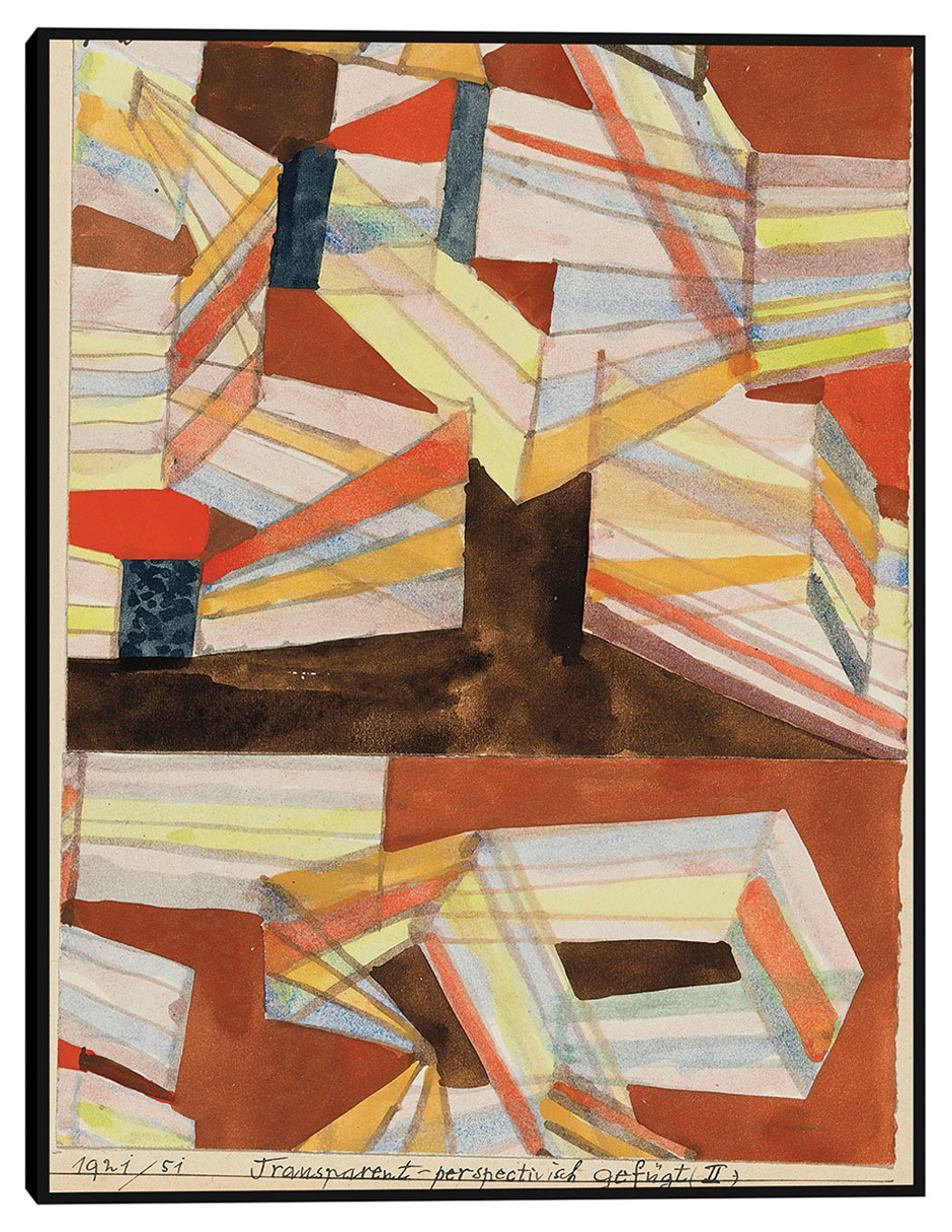 Cuadro decorativo Transparente-perspectivisch gefügt (II.) (1921) técnica mixta Formas Cuadro decorativo Transparente-perspectivisch gefügt (II.) (1921) técnica mixta Formas