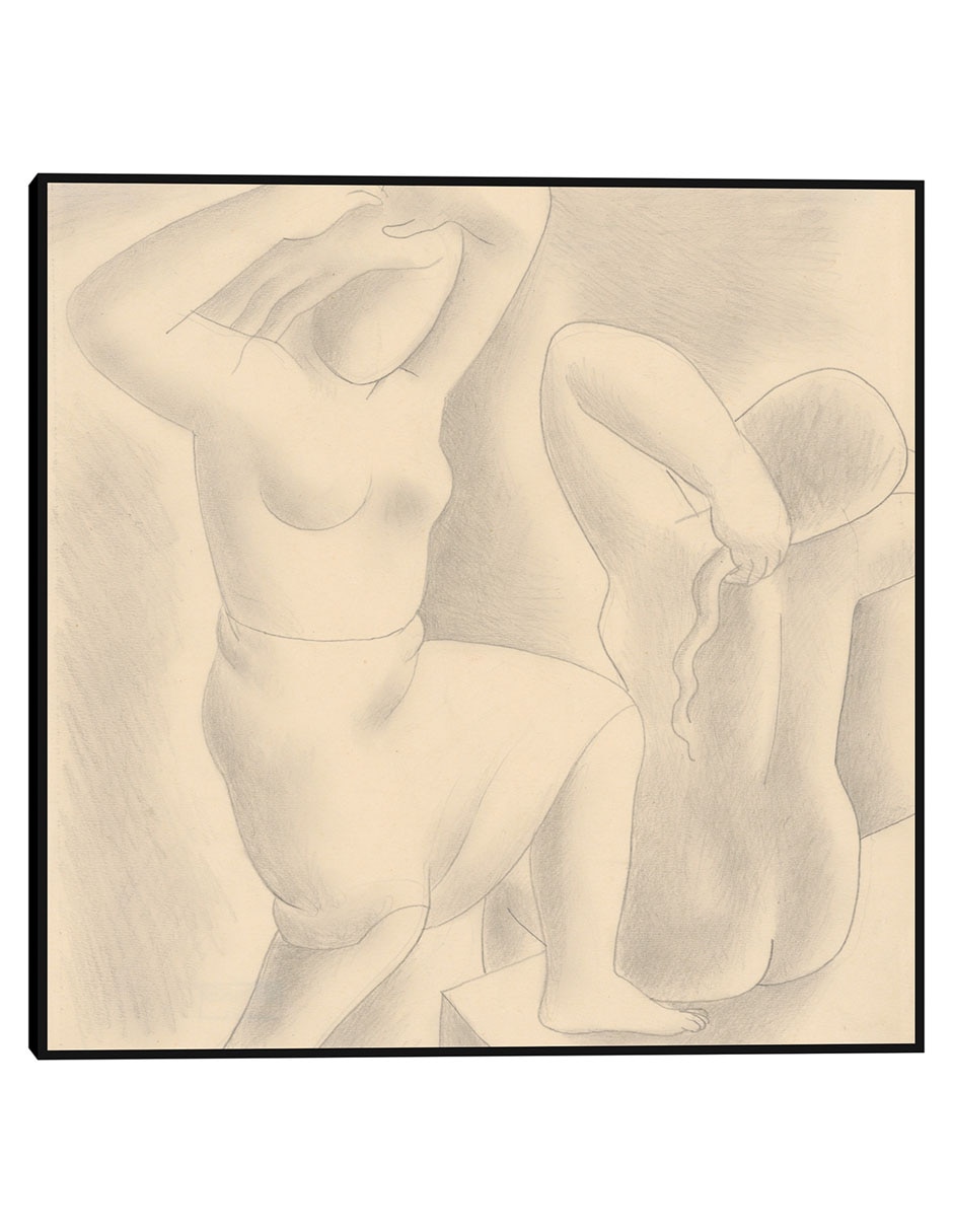 Cuadro decorativo La mañana (1929) técnica mixta Bocetos 1