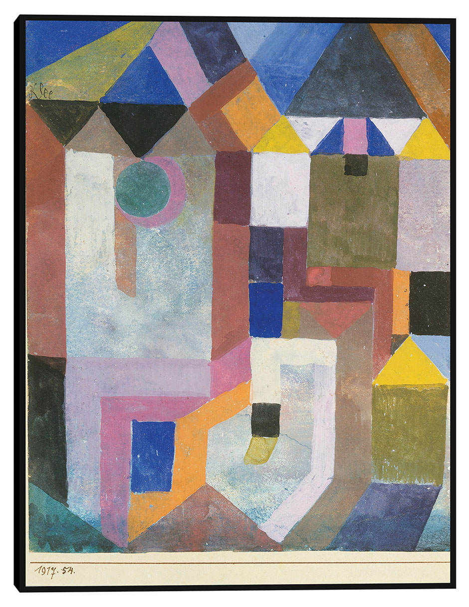 Cuadro decorativo Arquitectura colorida (1917) técnica mixta Colores Cuadro decorativo Arquitectura colorida (1917) técnica mixta Colores