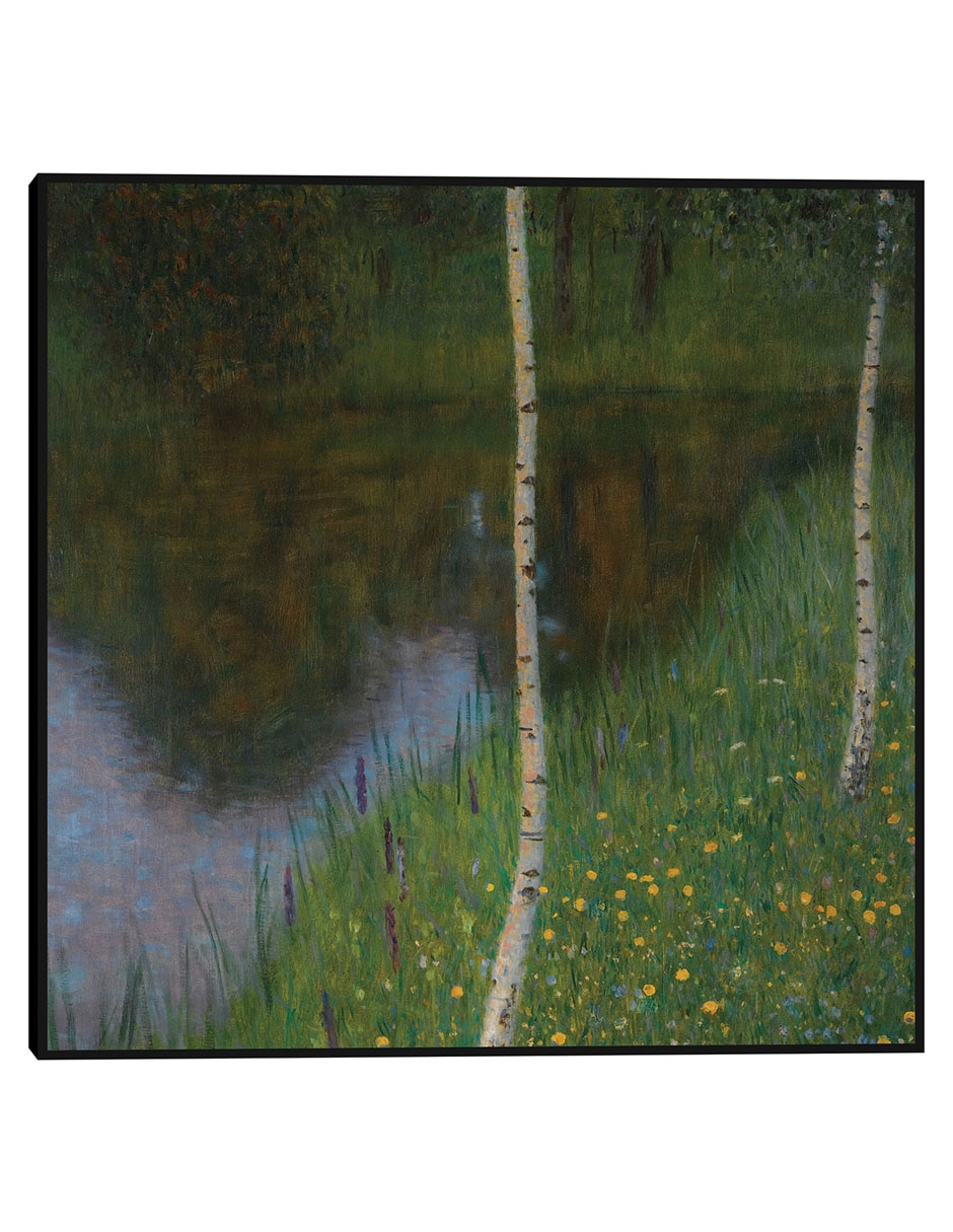 Cuadro decorativo A Orillas Del Lago Con Abedules técnica mixta Lagos Cuadro decorativo A Orillas Del Lago Con Abedules técnica mixta Lagos
