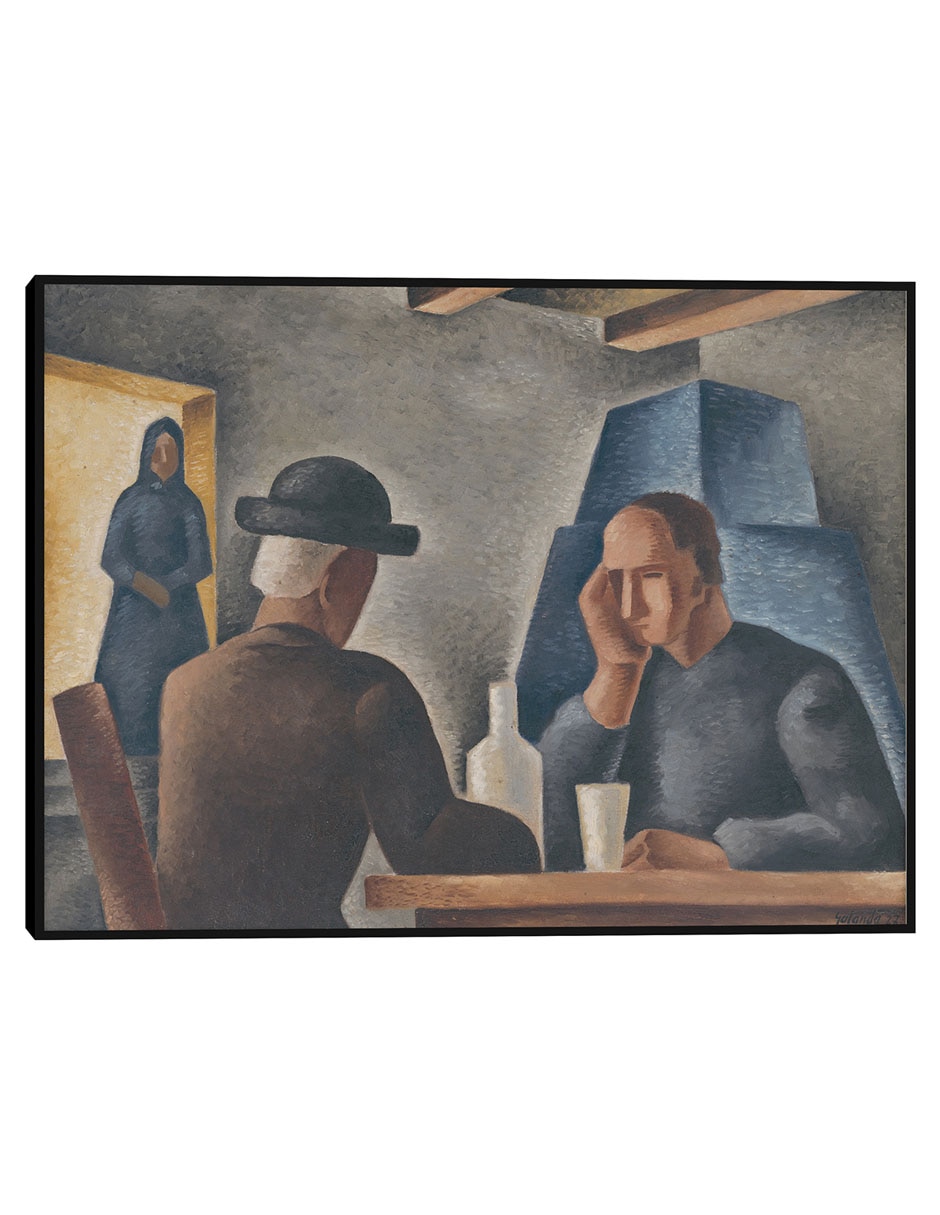 Cuadro decorativo En una posada (1927) técnica mixta Gente