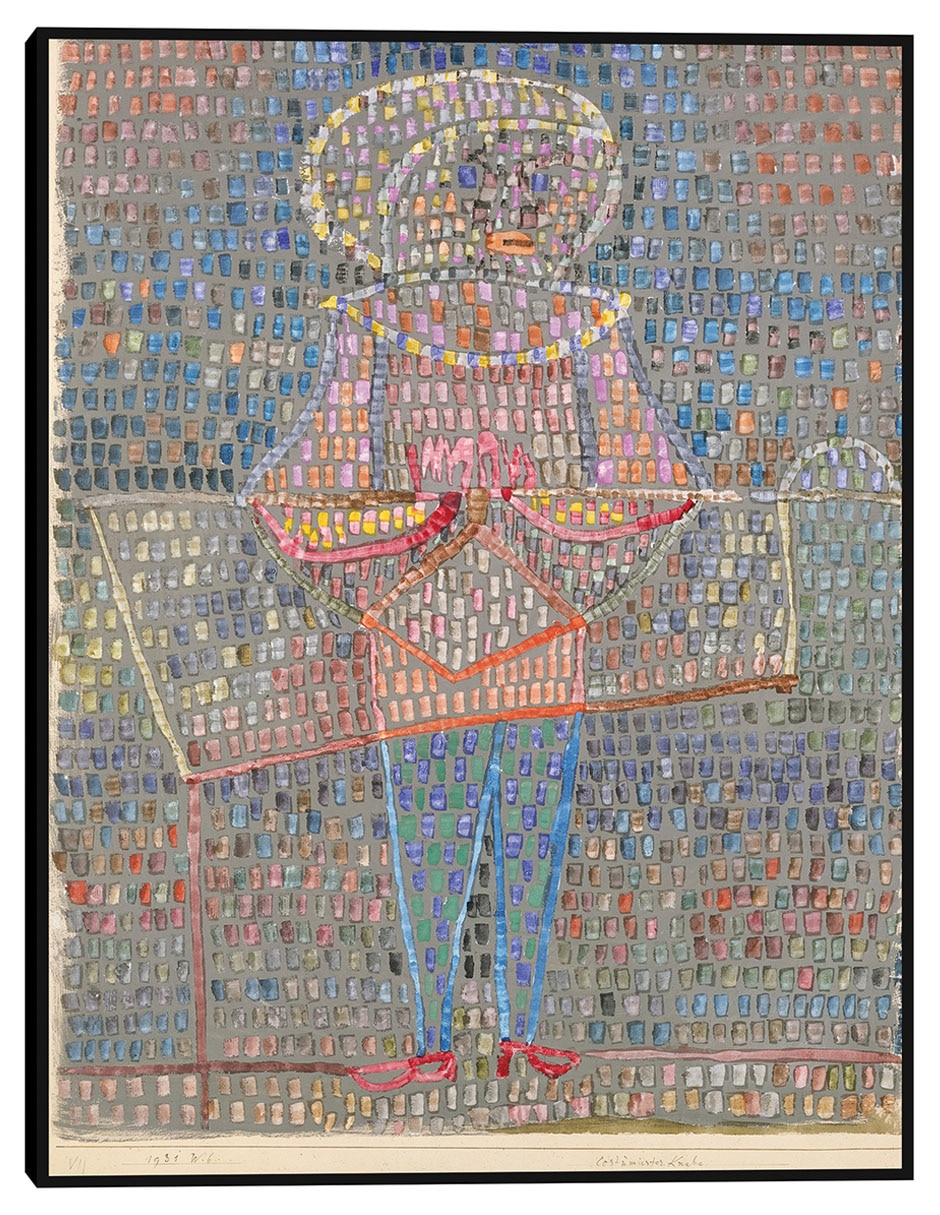 Cuadro decorativo Niño disfrazado (1931) técnica mixta Divertido Cuadro decorativo Niño disfrazado (1931) técnica mixta Divertido