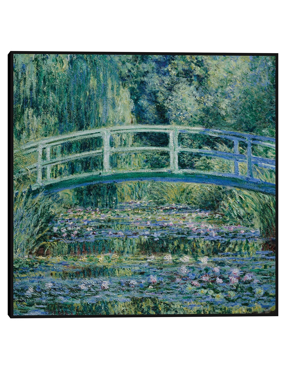 Cuadro decorativo Lirios de agua y puente japonés (1899) técnica mixta Lagos