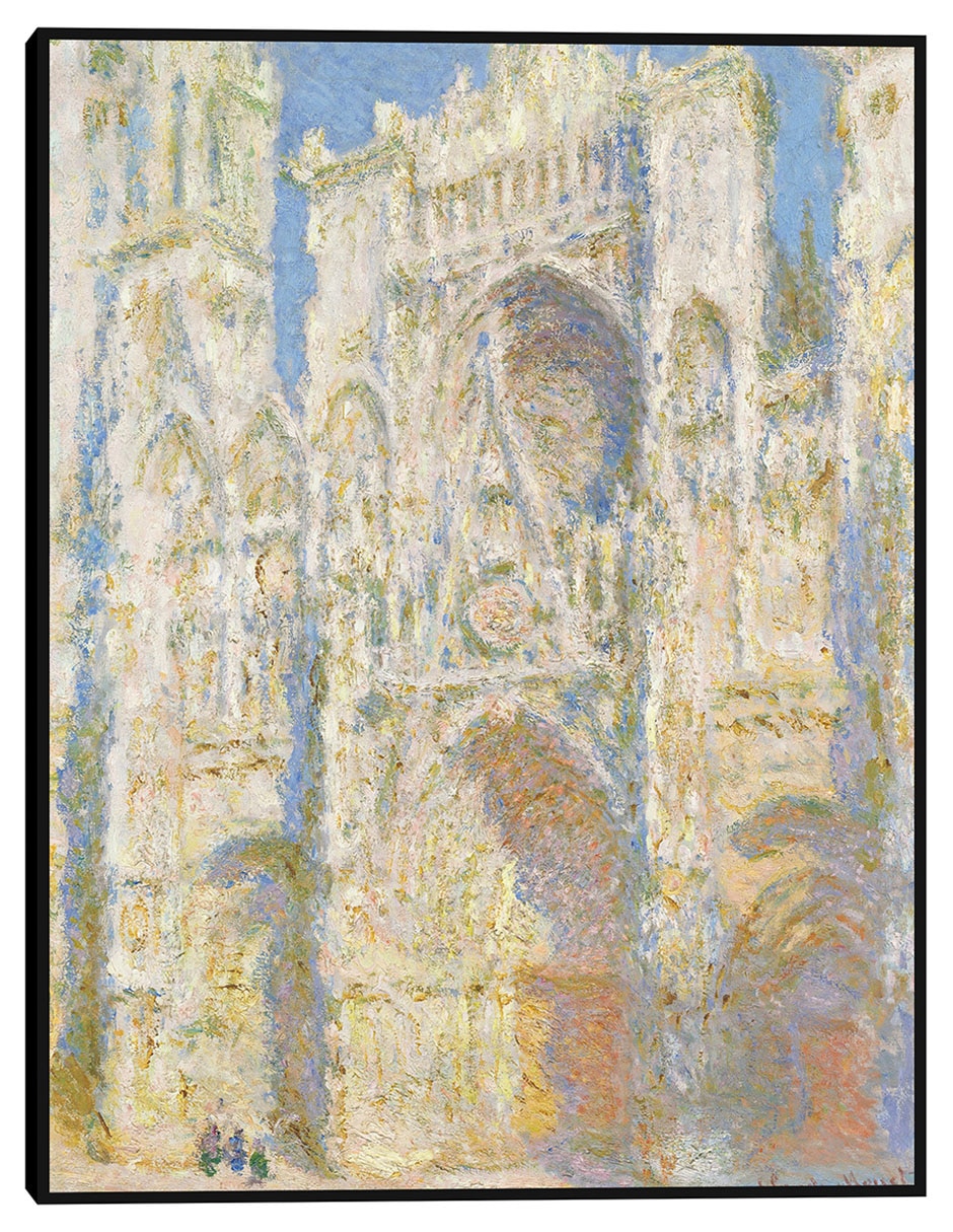 Cuadro decorativo Catedral de Rouen, fachada oeste, luz del sol (1894) técnica mixta Lugares