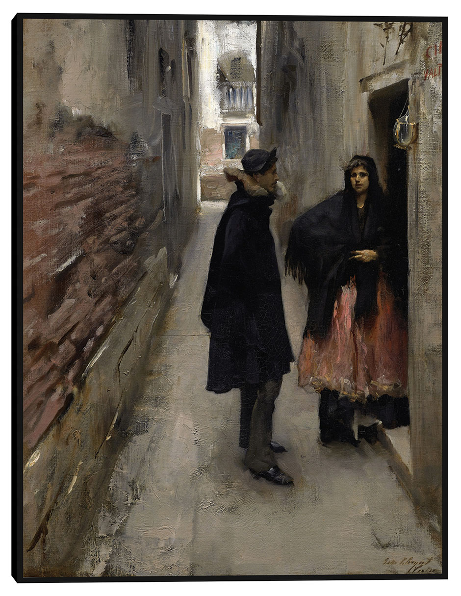 Cuadro decorativo Una calle de Venecia (c. 1880-1882) técnica mixta Colores Cuadro decorativo Una calle de Venecia (c. 1880-1882) técnica mixta Colores