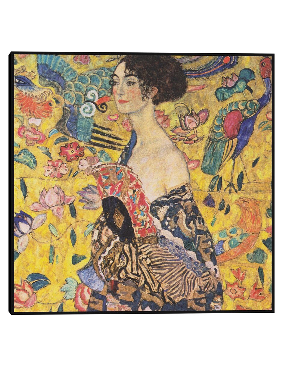 Cuadro decorativo Mujer con abanico (1917-1918) técnica mixta Colores Cuadro decorativo Mujer con abanico (1917-1918) técnica mixta Colores