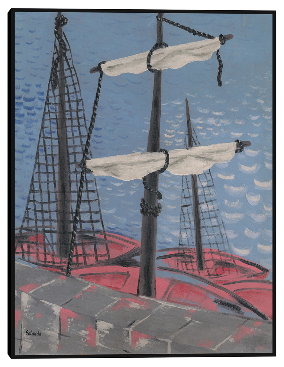 Cuadro decorativo Barcos De Pesca (1932) técnica mixta Navegación