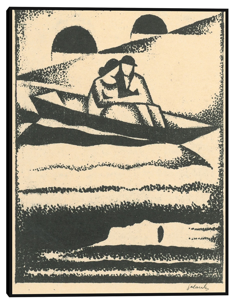 Cuadro decorativo En el río (1924) técnica mixta Ríos Cuadro decorativo En el río (1924) técnica mixta Ríos