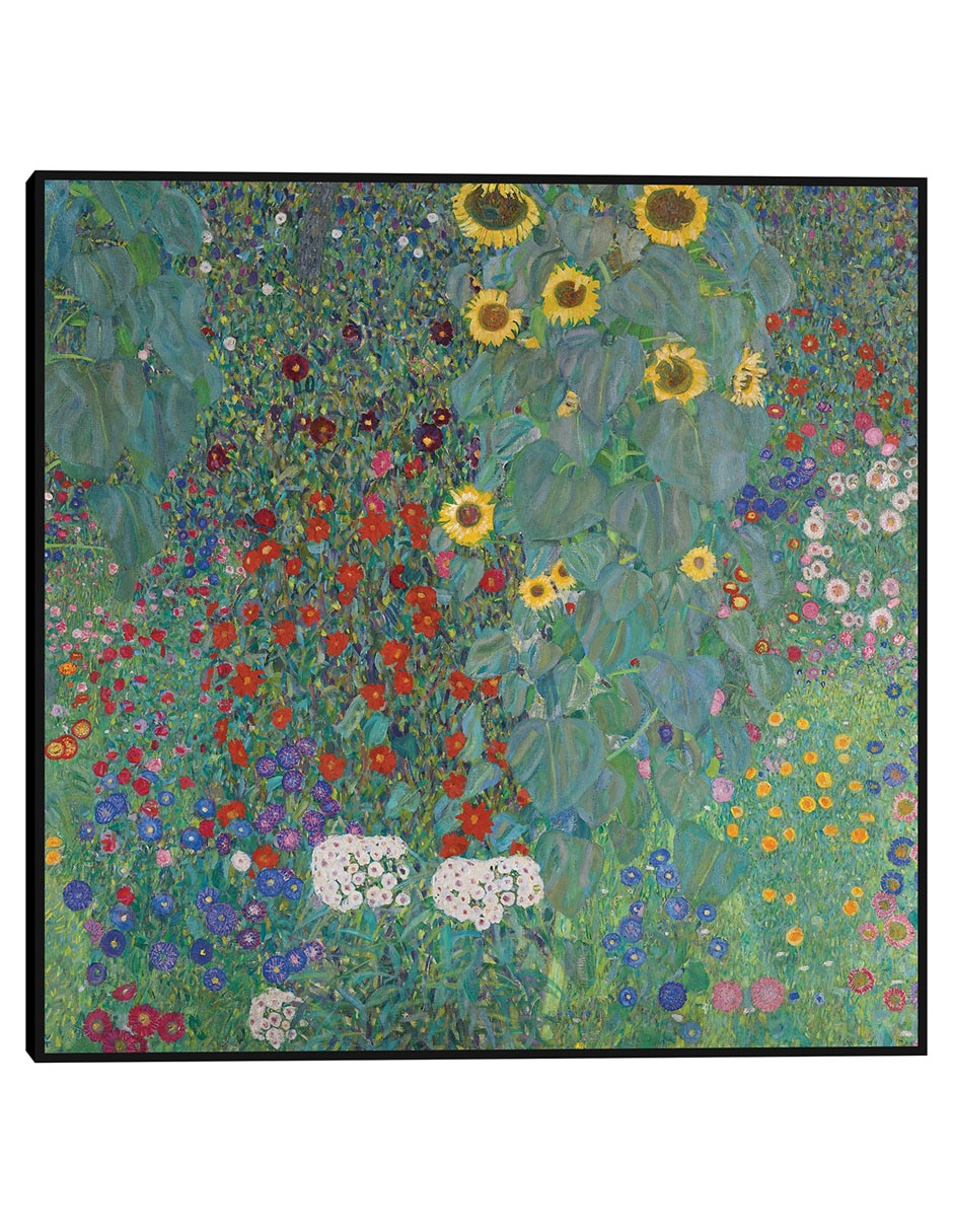 Cuadro decorativo Jardín de la cabaña con girasoles (1907) técnica mixta