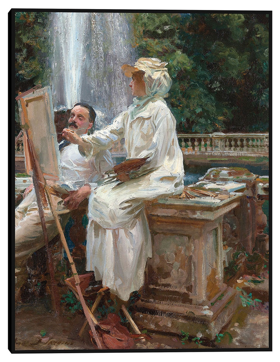 Cuadro decorativo La Fuente, Villa Torlonia Frascati, Italia (1907) técnica mixta Paisajes Cuadro decorativo La Fuente, Villa Torlonia Frascati, Italia (1907) técnica mixta Paisajes