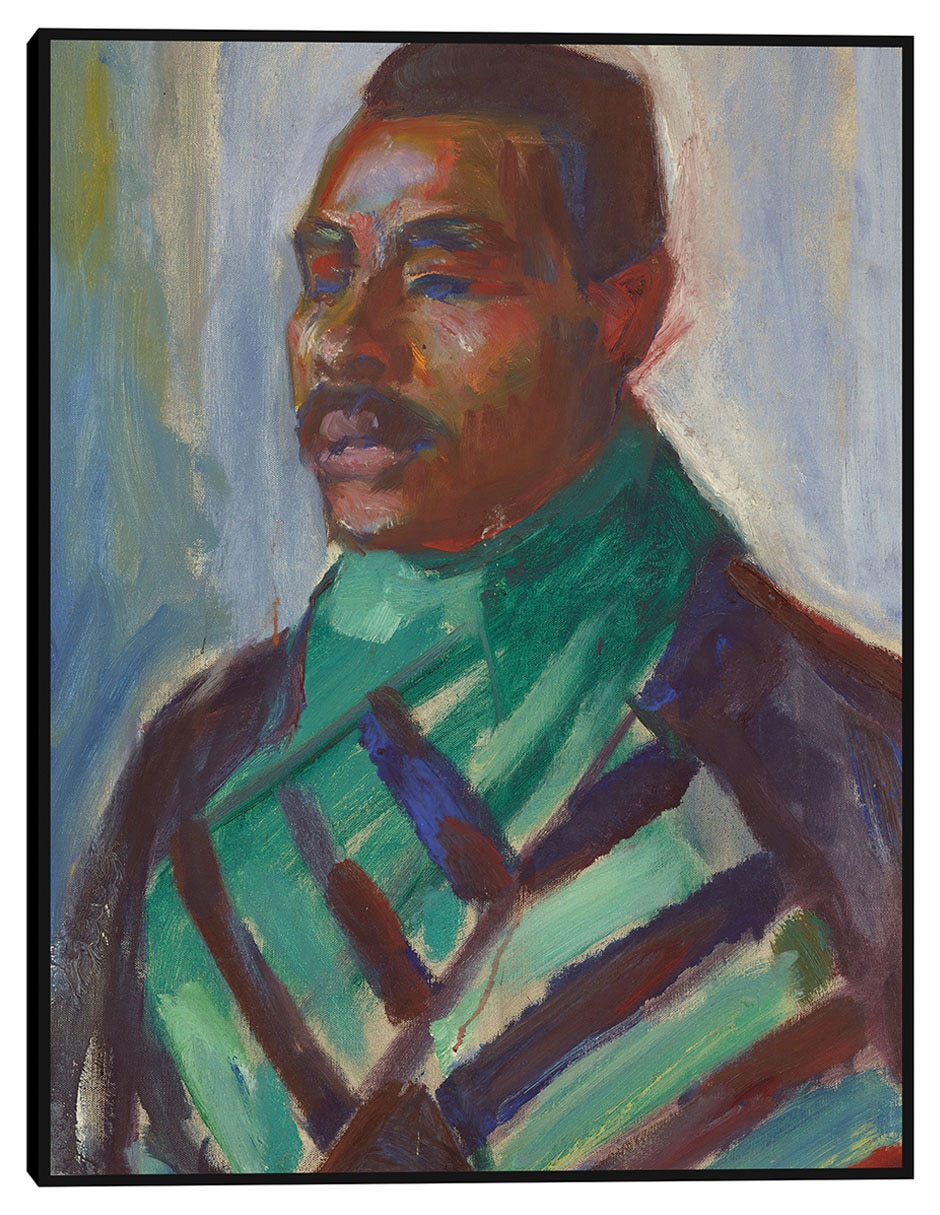 Cuadro decorativo Africano con pañuelo verde (1916) técnica mixta Retratos Cuadro decorativo Africano con pañuelo verde (1916) técnica mixta Retratos