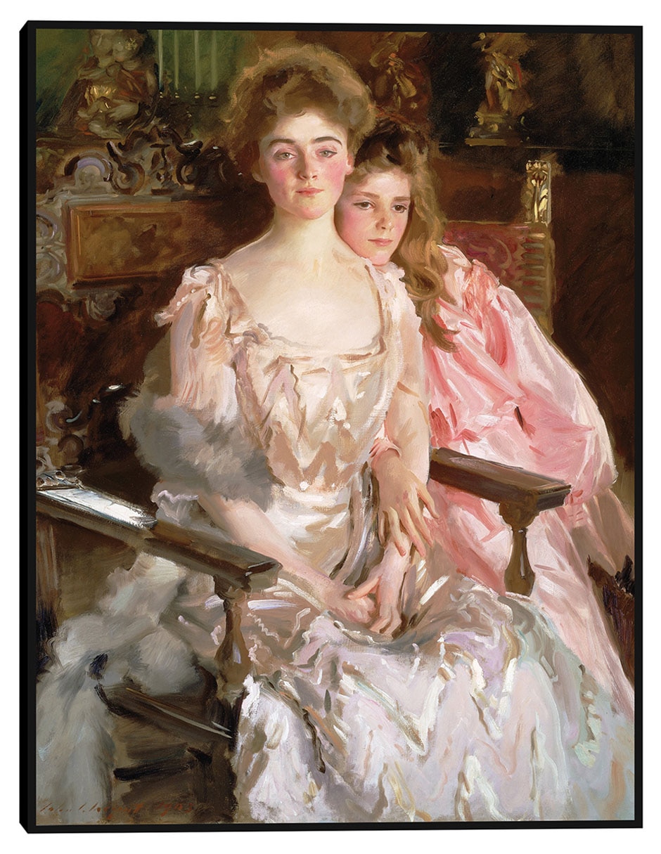 Cuadro decorativo La señora Fiske Warren (Gretchen Osgood) y su hija Rachel (1903) técnica mixta Colores Cuadro decorativo La señora Fiske Warren (Gretchen Osgood) y su hija Rachel (1903) técnica mixta Colores