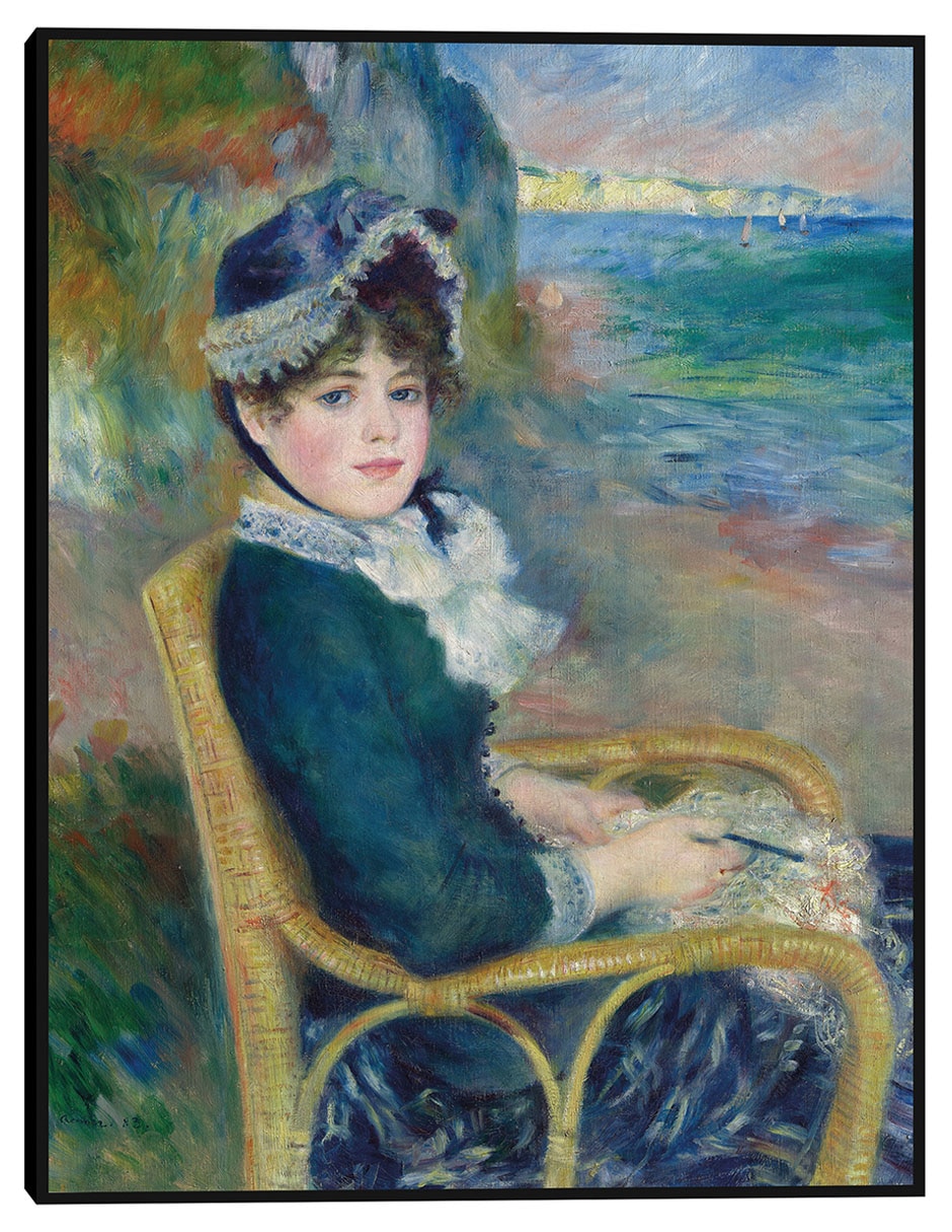 Cuadro decorativo A la orilla del mar (1883) técnica mixta Retratos 1