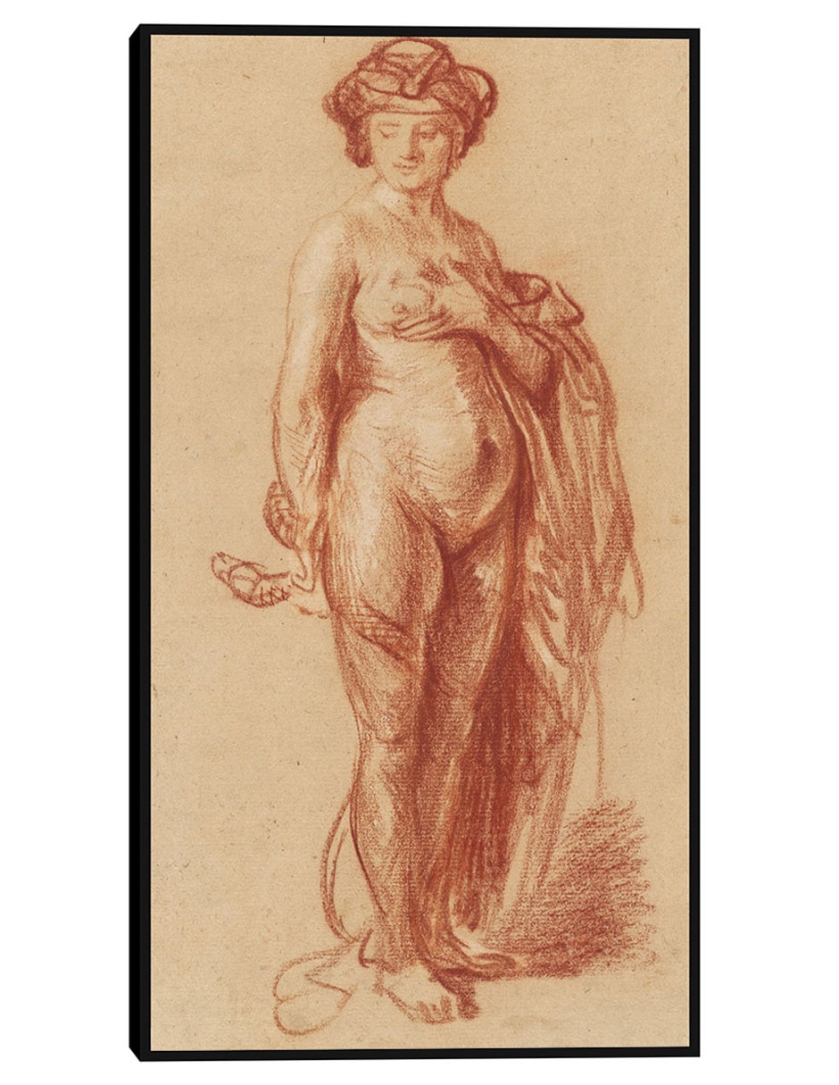 Cuadro decorativo Mujer desnuda con serpiente (1637) técnica mixta Colores Cuadro decorativo Mujer desnuda con serpiente (1637) técnica mixta Colores