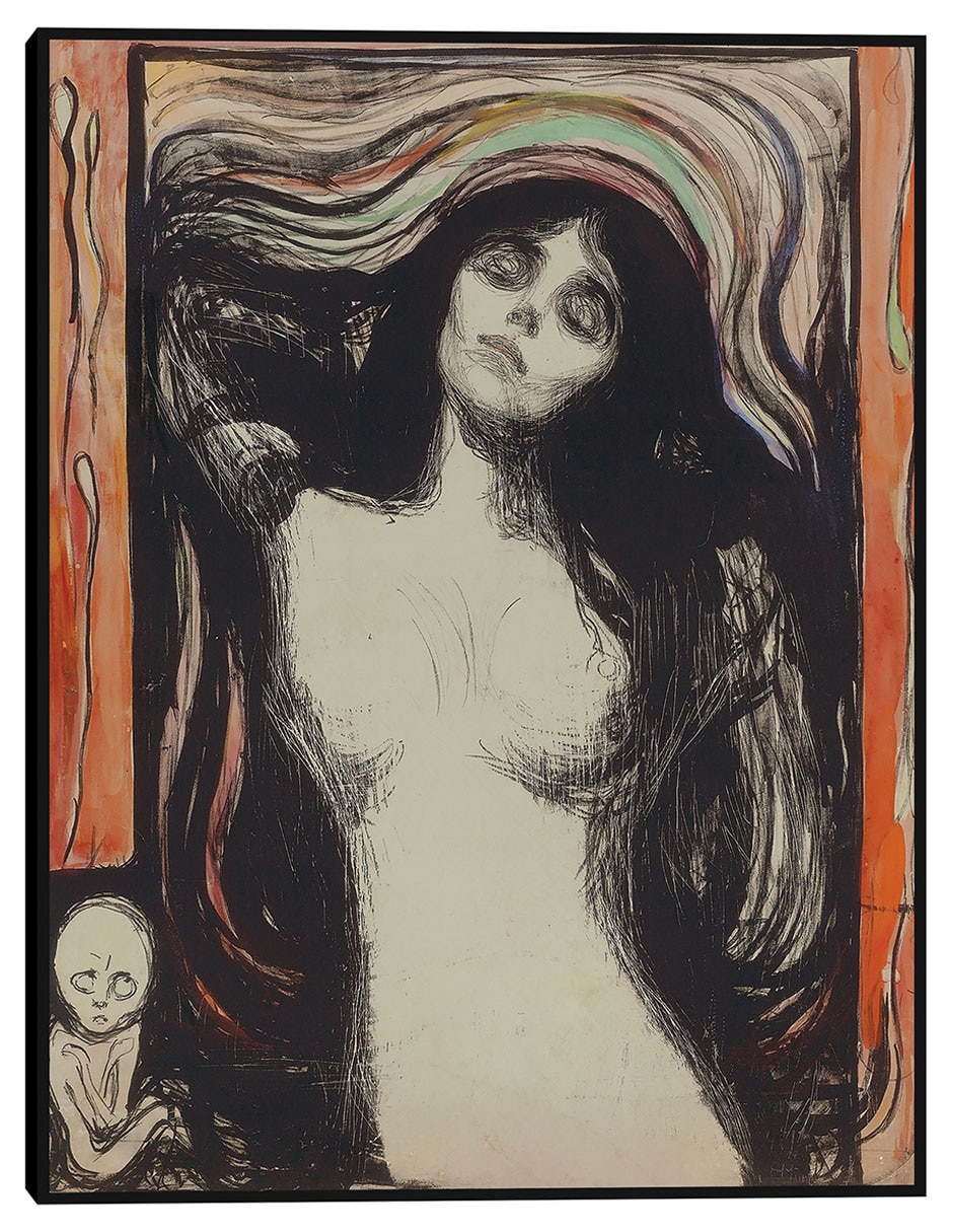 Cuadro decorativo Virgen (1895–1896) técnica mixta Siluetas Cuadro decorativo Virgen (1895–1896) técnica mixta Siluetas