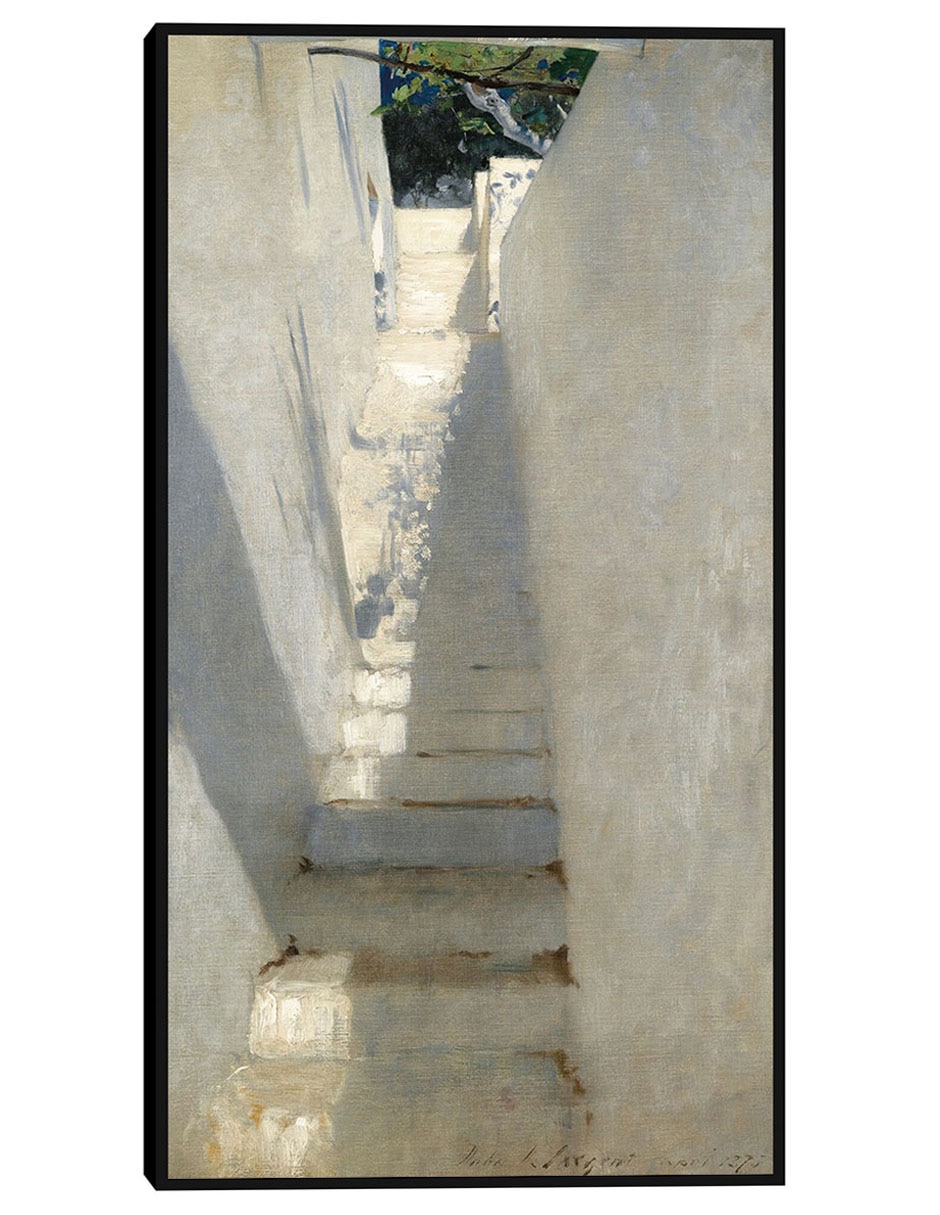 Cuadro decorativo Escalera En Capri (1878) técnica mixta Arquitectura Cuadro decorativo Escalera En Capri (1878) técnica mixta Arquitectura