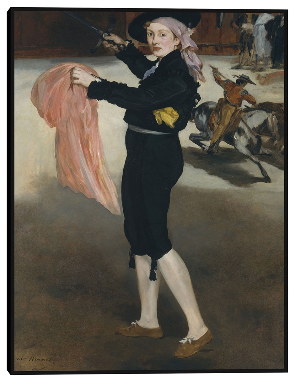Cuadro decorativo Señorita V. . . con el traje de espada (1862) técnica mixta Gente