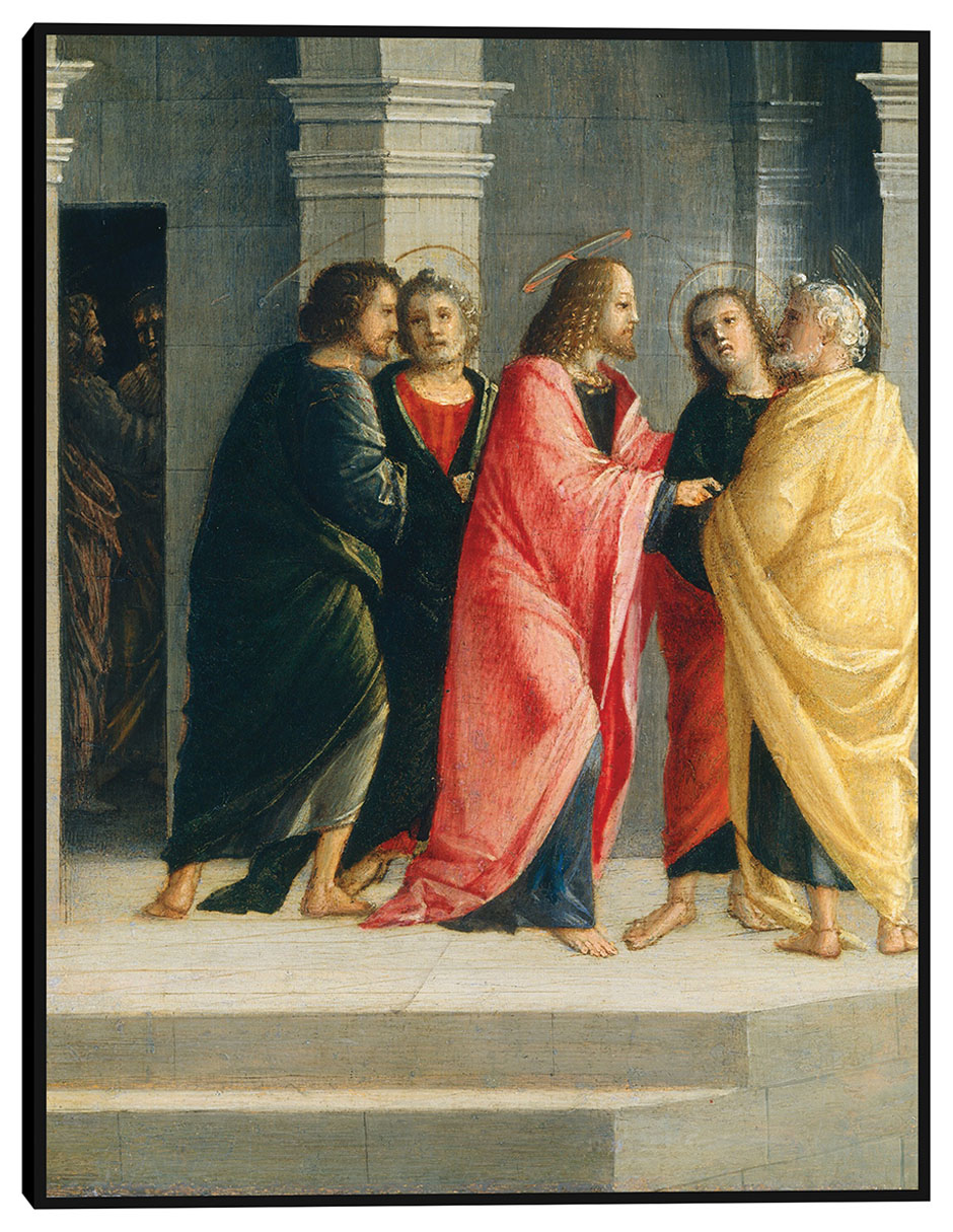 Cuadro decorativo Cristo instruyendo a Pedro y Juan a prepararse para la Pascua c.1504 técnica mixta Figuras Celestiales Cuadro decorativo Cristo instruyendo a Pedro y Juan a prepararse para la Pascua c.1504 técnica mixta Figuras Celestiales