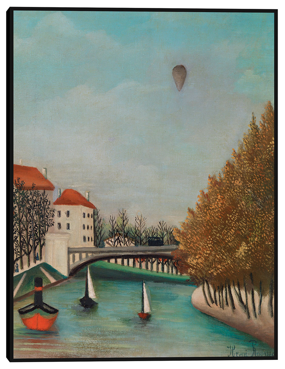 Cuadro decorativo Estudio para la vista del Pont de Sèvres (Esquisse pour Vue du Pont de Sèvres) (1908) técnica mixta Ríos