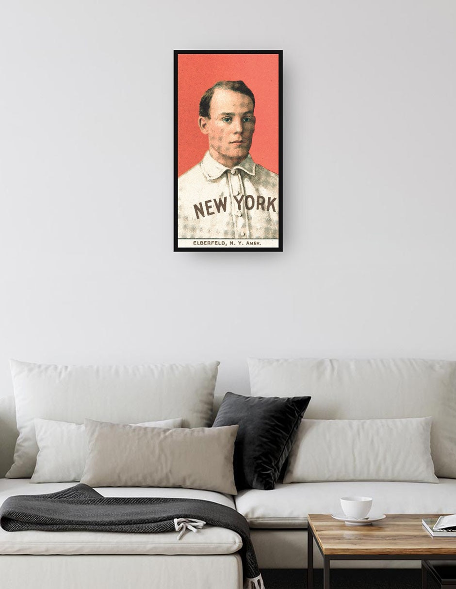 Cuadro decorativo Kid Elberfeld, New York Highlanders, Retrato De Tarjeta De Béisbol técnica mixta Base Ball 2