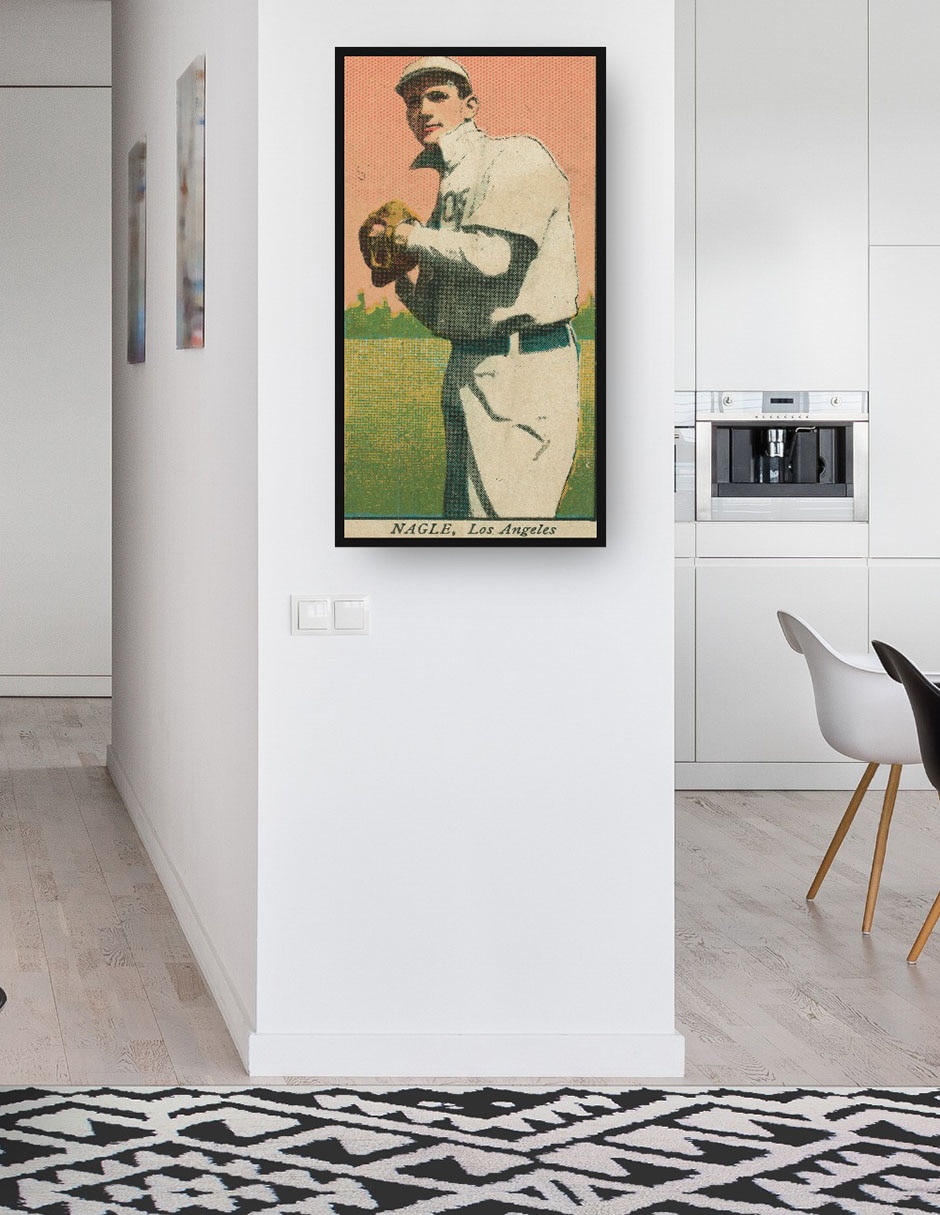 Cuadro decorativo técnica mixta Base Ball 4