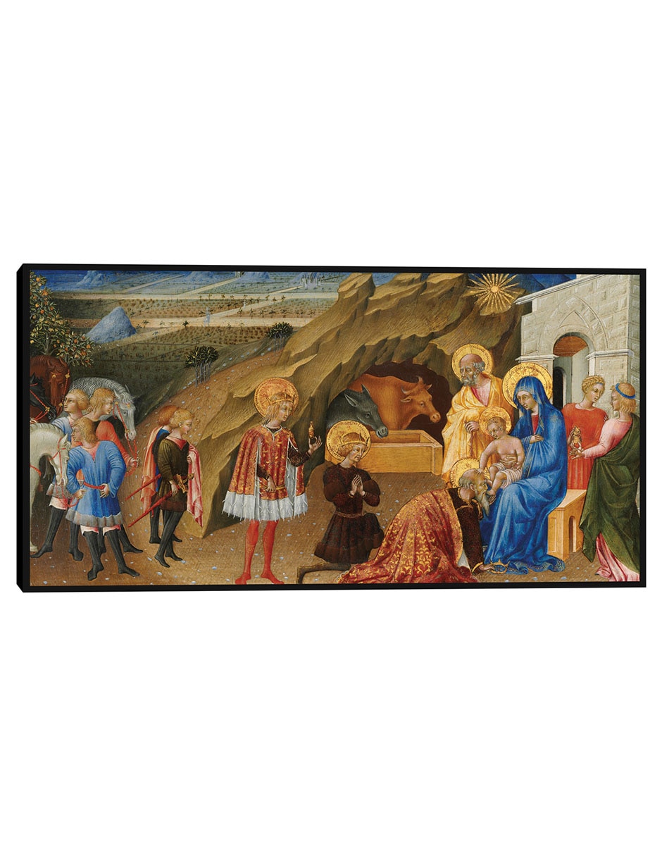 Cuadro decorativo La Adoración de los Magos c. 1450 técnica mixta Figuras Celestiales