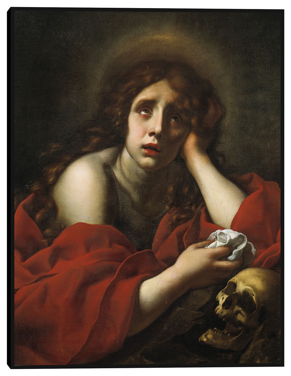 Cuadro decorativo La Penitente María Magdalena técnica mixta Figuras Celestiales