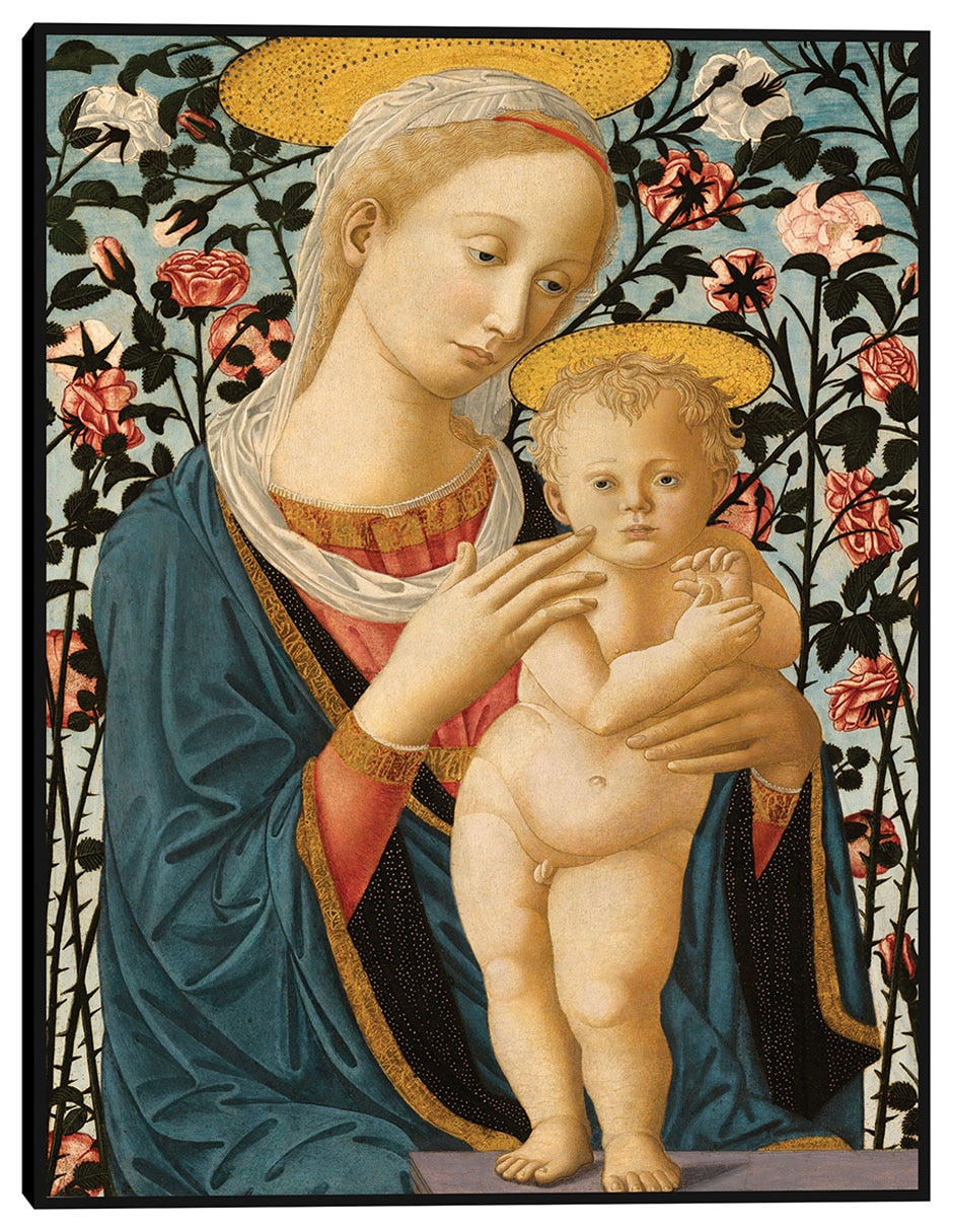 Cuadro decorativo La Virgen y el Niño c. 1470 técnica mixta Vírgenes