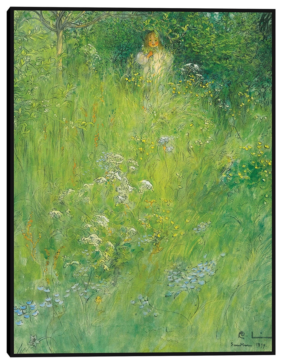 Cuadro decorativo Un hada (Kersti en el prado) (1899) técnica mixta Gente Cuadro decorativo Un hada (Kersti en el prado) (1899) técnica mixta Gente