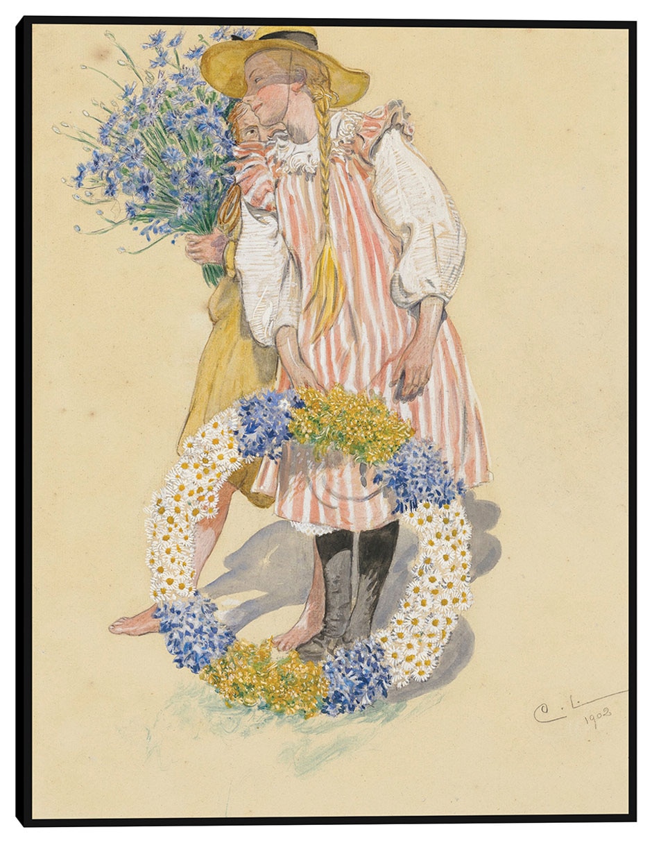 Cuadro decorativo Lisbeth y Brita (1902) técnica mixta Gente