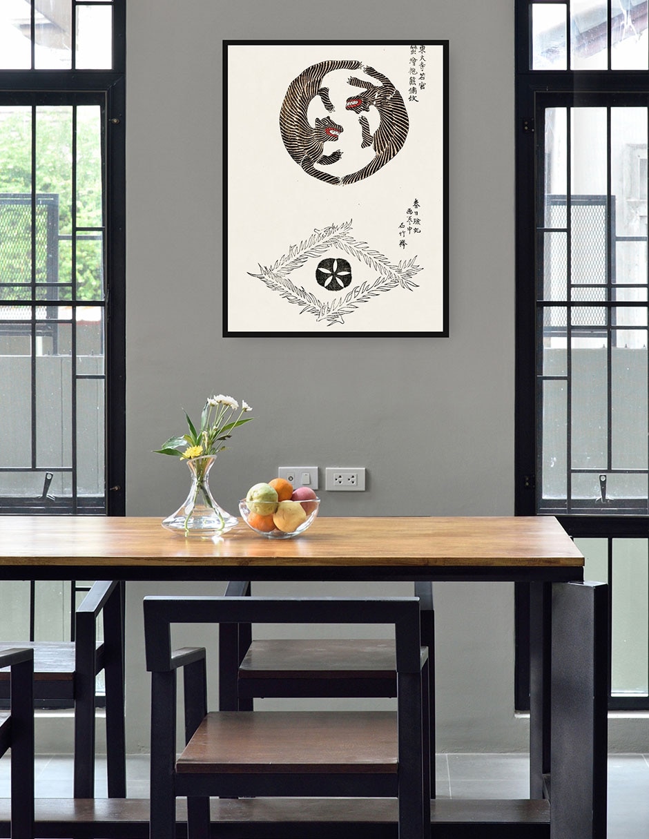 Cuadro decorativo técnica mixta Formas 4