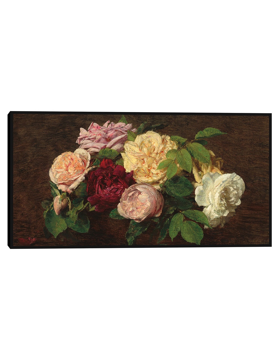 Cuadro decorativo Rosas de Niza sobre una mesa, 1882 técnica mixta Ramos Cuadro decorativo Rosas de Niza sobre una mesa, 1882 técnica mixta Ramos