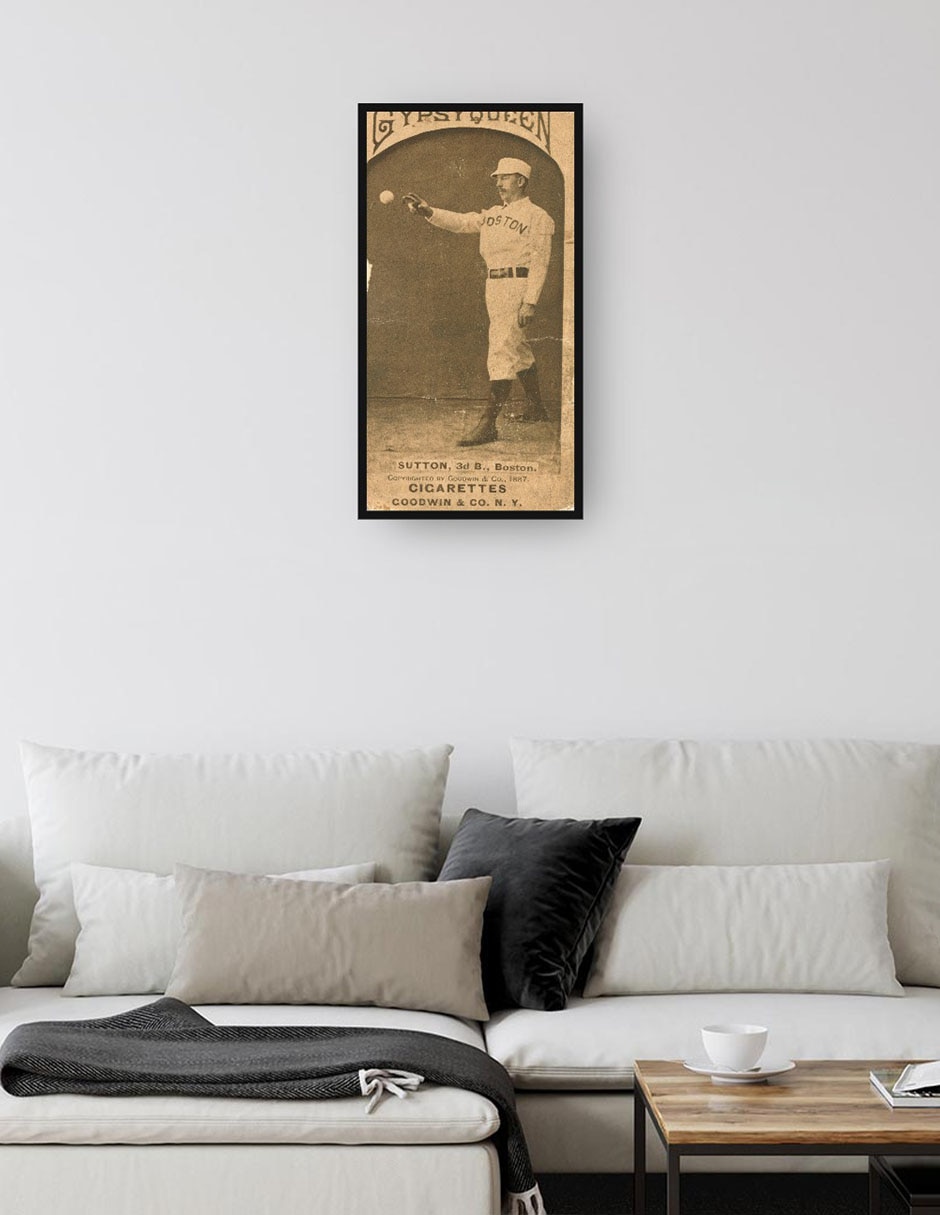 Cuadro decorativo técnica mixta Base Ball 4