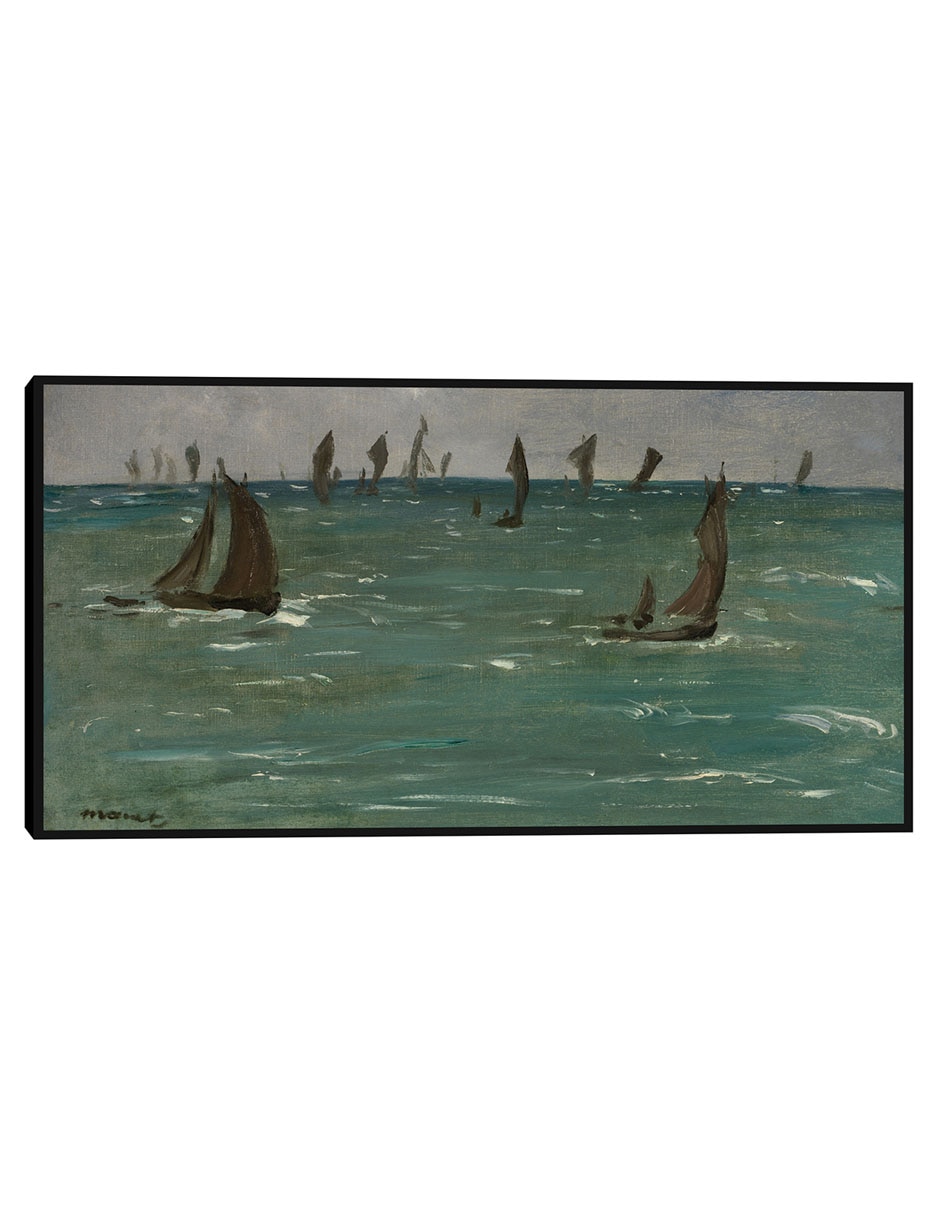 Cuadro decorativo Barcos en Berck-sur-Mer (1873) técnica mixta Navegación Cuadro decorativo Barcos en Berck-sur-Mer (1873) técnica mixta Navegación