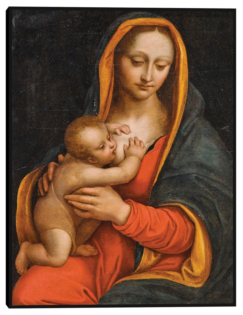 Cuadro decorativo Virgen Y El Niño (Siglo Xvi) técnica mixta Vírgenes Cuadro decorativo Virgen Y El Niño (Siglo Xvi) técnica mixta Vírgenes