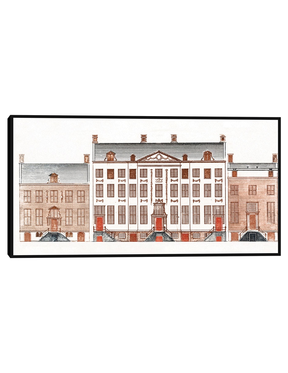 Cuadro decorativo Casas del canal de Amsterdam en el Herengracht 471-477 técnica mixta Arquitectura Cuadro decorativo Casas del canal de Amsterdam en el Herengracht 471-477 técnica mixta Arquitectura
