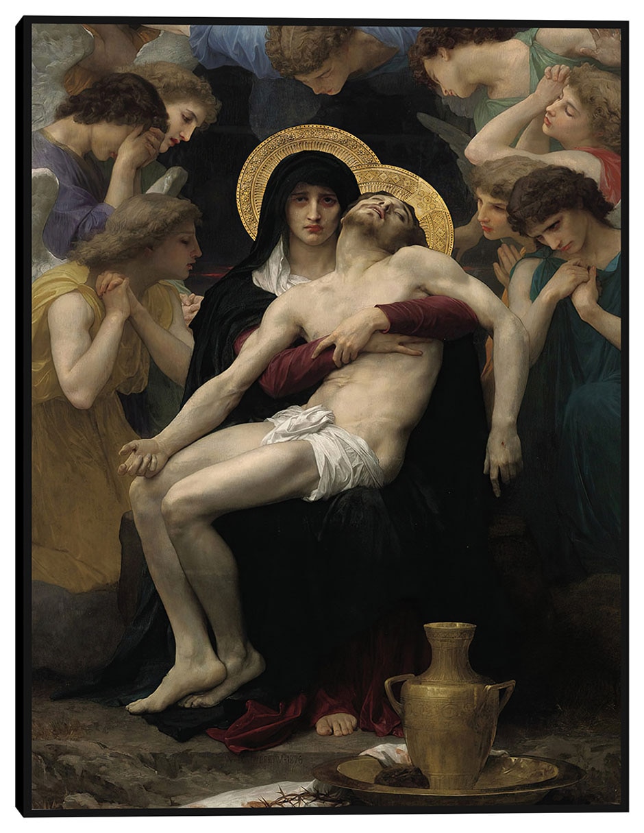 Cuadro decorativo La Piedad (1876) técnica mixta Figuras Celestiales Cuadro decorativo La Piedad (1876) técnica mixta Figuras Celestiales